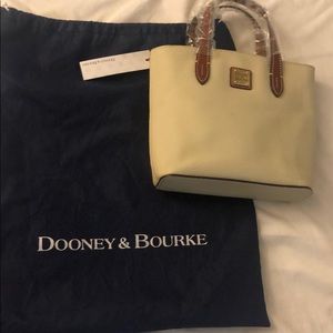 NEW Dooney & Bourke cream Mini Waverly bag